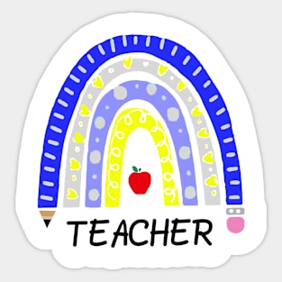 Rainbow Teacher Sticker